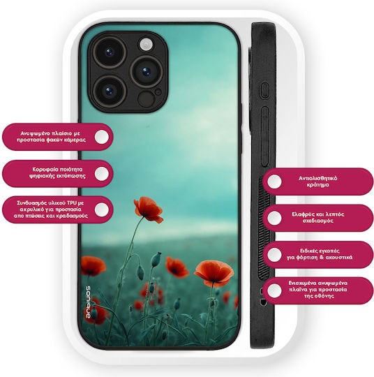 Калъф Sonique Sunset In Eden Series Realme 12 Pro 5g Realme 12 Pro Plus 5g Scarlet Poppy