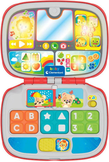 Baby Clementoni Baby Laptop-Tablet Computer for Letters and Numbers with Music and Sounds for 9+ Months