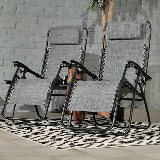 New Camp Liegestuhl-Sessel Strand Gray