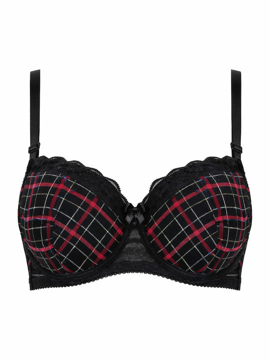 Bra without Padding Underwire Black