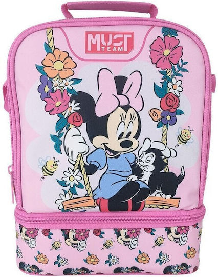 Must Team Minnie Schulische Isolierte Lunch-Tasche 7lt Mehrfarbige Minnie 22x16x28cm