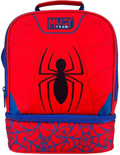 Spiderman School Insulated Snack Bag 7L Red Spiderman 22x16x28cm