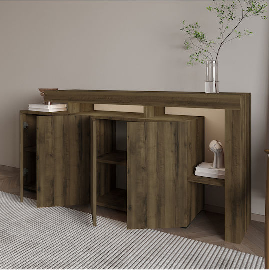 Wooden Sideboard Bronze 170x35x80cm