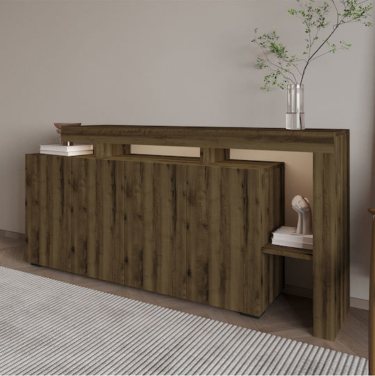 Wooden Sideboard Bronze 170x35x80cm