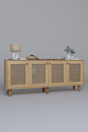 Μπουφές Ξύλινος Πολύχρωμος 180x40x75cm