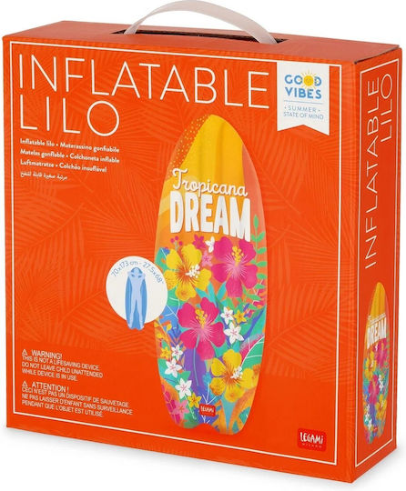 Legami Milano Kinder-Inflatable Pool-Luftmatratze mit Wassermelone Hellblau 179x72cm