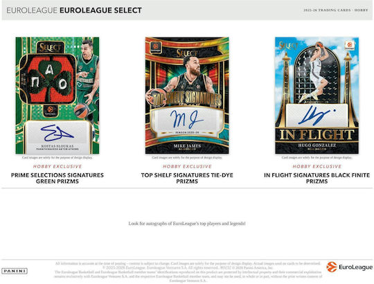 Panini Euroleague Select Basketball 2025/26 Hobby Booster Box