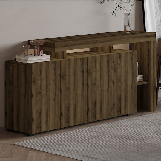 Μπουφές Ξύλινος Μπρούτζινο 170x35x80cm