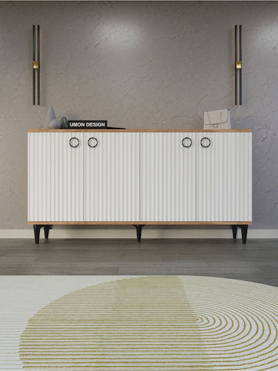 Μπουφές Ξύλινος με Συρτάρια Πολύχρωμος 150x30x80cm