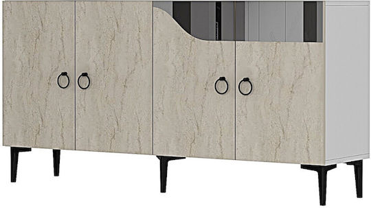 SteweHome Sideboard Holz 150x32x75cm Braun SteweHome Sideboard Holz 150x32x75cm Braun