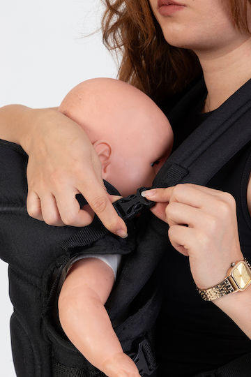SteweHome Klassischer Babytragetuch Schwarz mit Maximales Kindergewicht 15kg
