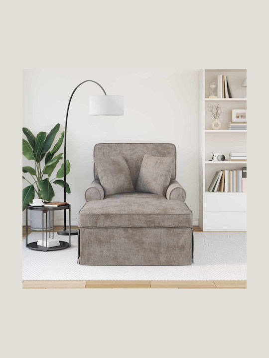 Recliner Fabric Beige L157xW91xH91cm