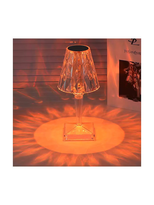 Keskor Plastic Table Lamp for E14 Fitting with Black Shade and Base