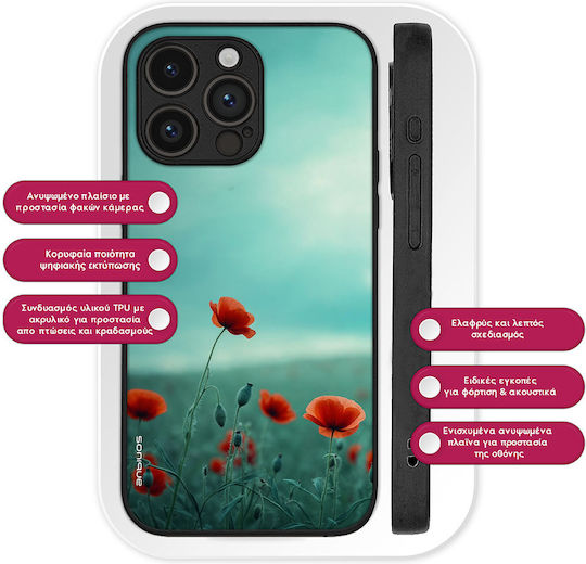 Sonique Case Sunset In Eden Series Oppo Find X3 Lite 5g Scarlet Poppy