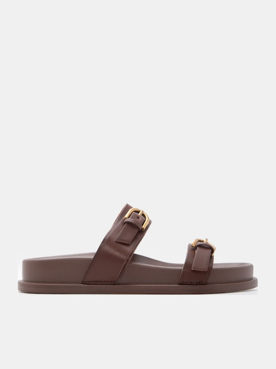 Sandale Casual Damă Flatforme Maro