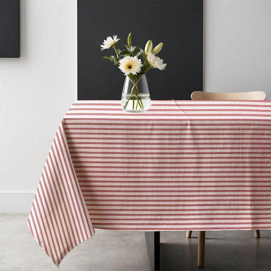 SteweHome Cotton Knitted Red Tablecloth 180x220cm