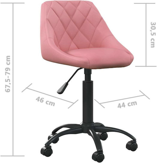 vidaXL Scaun De Birou Roz