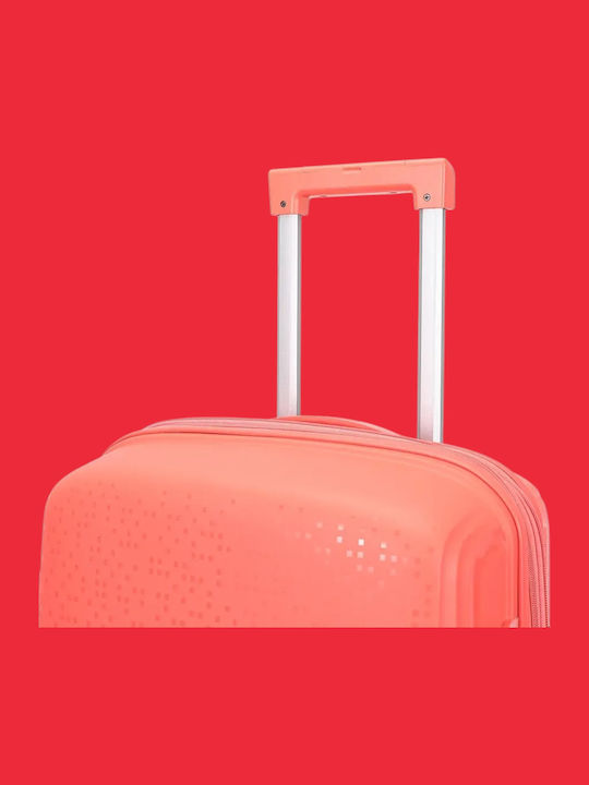 Amber Medium Hard Suitcase Peachy Red Height 66cm