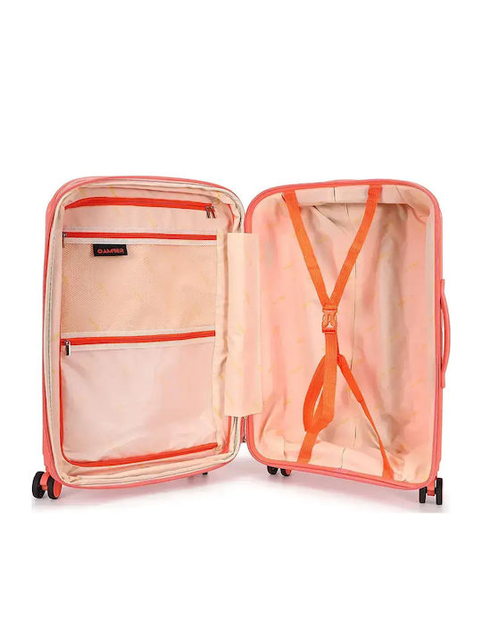 Amber Valiză De Călătorie Mare Scură Peachy Red Înălțime 75cm