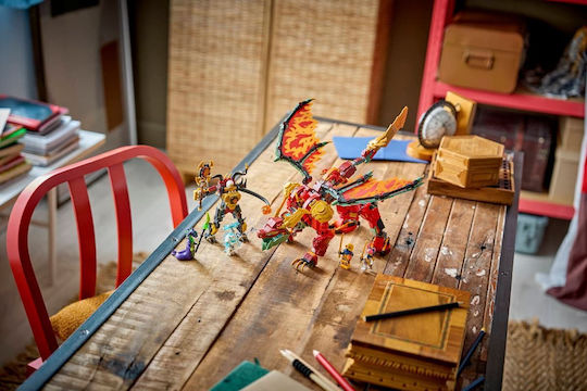 LEGO Ninjago Трансформиращ Механичен Дракон Wyldfyre за 9+ Години 821 Бройки