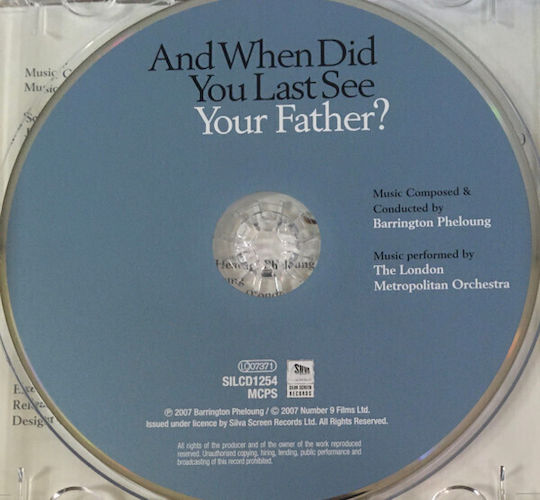 Barrington Pheloung - And When Did You Last See Your Father? CD Μουσικής