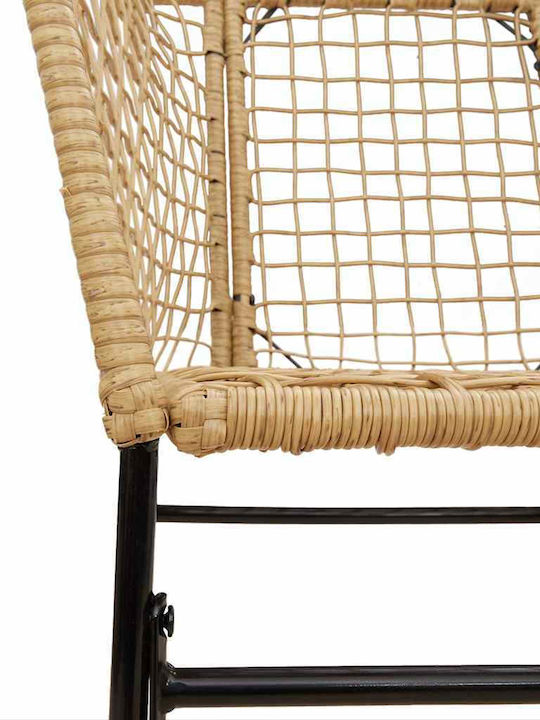 Set Sala De Mese Pentru Exterior 7 Piese Negru Cu Perne