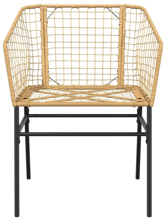 Garten- und Outdoor-Möbelsets Speisesaal 7 Stück Schwarz mit Kissen