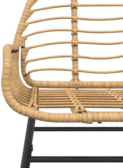 Garten- und Outdoor-Möbelsets Typsatz Speisesaal 7 Stück Schwarz mit Kissen