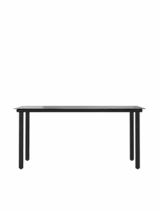 Garden & Outdoor Furniture Sets Dining Room Set 5 Pieces Black