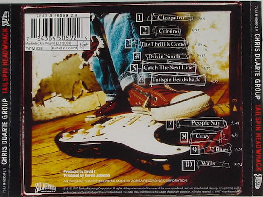Chris Duarte Group Tailspin Headwhack CD Μουσικής