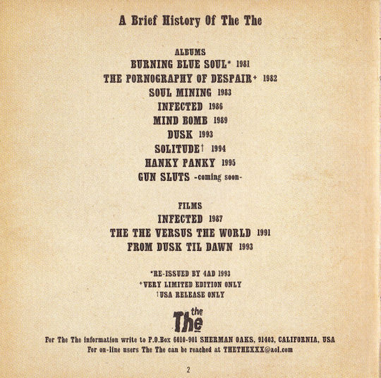 The The - Hanky Panky CD Μουσικής