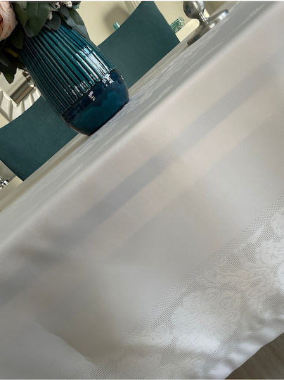 SteweHome Tablecloth With Lace Beige 160x220cm