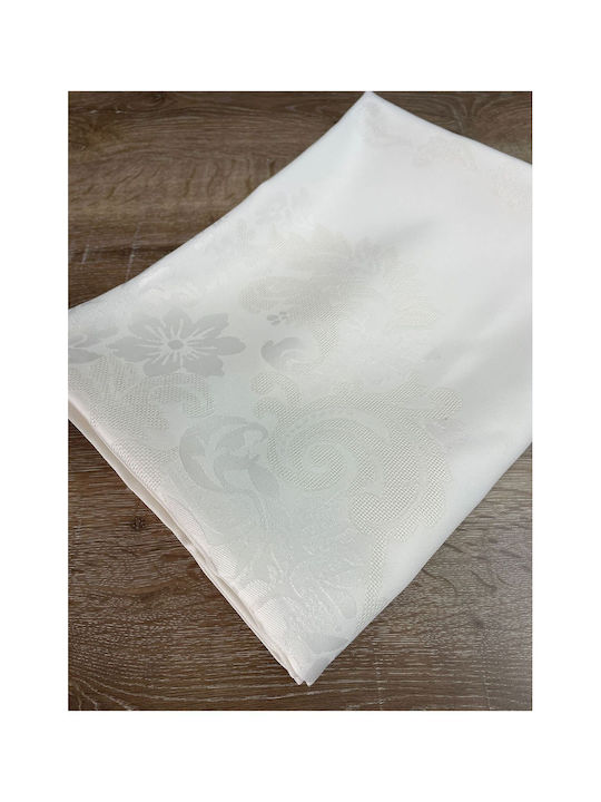 SteweHome SteweHome Beiges Tischtuch Mit Spitze 160x220cm