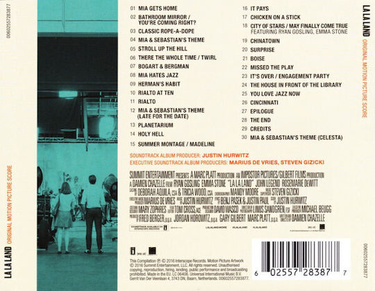 Justin Hurwitz - La La Land (original Motion Picture Score) CD Μουσικής