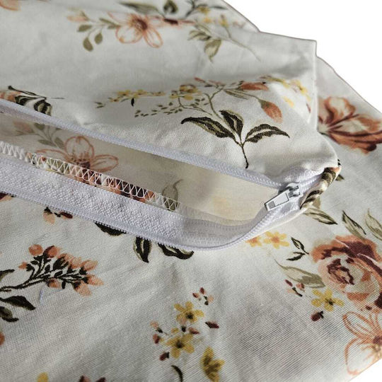 Kotonia Home Double Quilt with Microfiber Filling 200x230cm Floral Design 150 GSM
