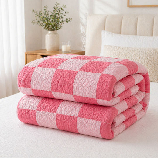 Kotonia Home Κουβερλί Ημίδιπλο Microfiber Red 180x230cm