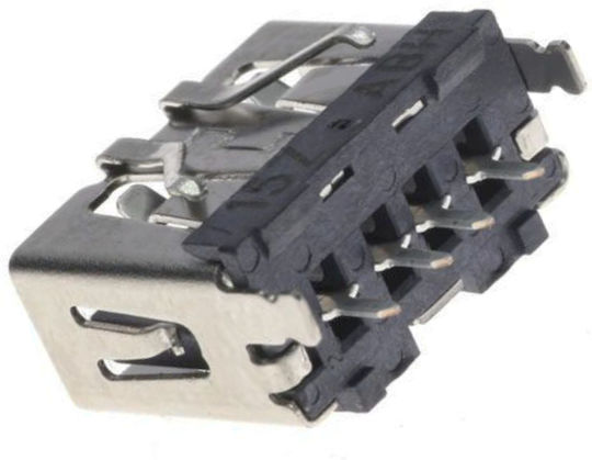 Υποδοχή Σύνδεσης Usb Socket Connector Usb 2.0 Type-a Port Smd Κονσόλα Sony Playstation 5 Ps5 Cfi-1016a Cfi-1116a Cfi-1216a Κωδ.1-game300