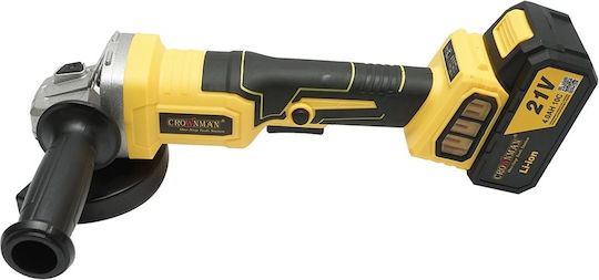 Crownman Τροχός 115mm Μπαταρίας Brushless με Ρύθμιση Στροφών 1x4Ah