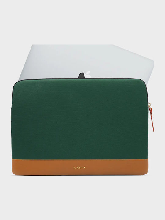 Casyx Αδιάβροχη Θήκη για Laptop 13" σε Πράσινο χρώμα