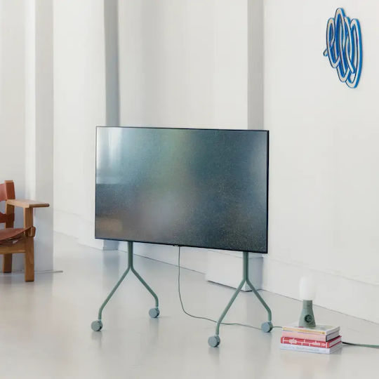 Tv Stand Wheels Pedestal Moon Rollin' Regular 40″-60″ Sage