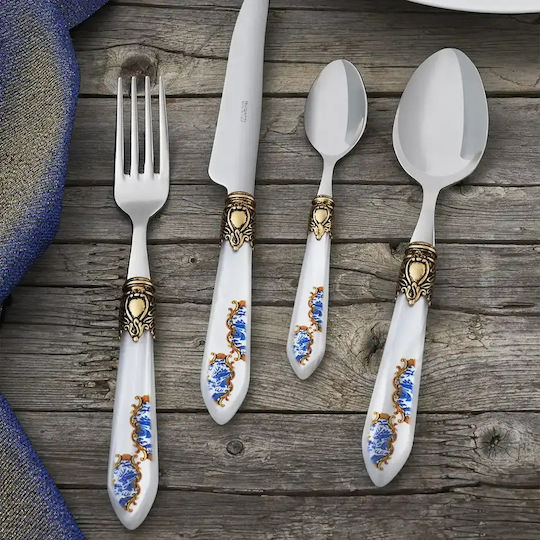 Casa Bugatti Oxford Collection Besteckset Edelstahl Weiß 24 Stück