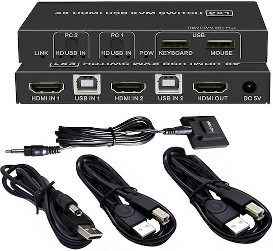VA-1430295278 KVM & Data Switch with HDMI / USB