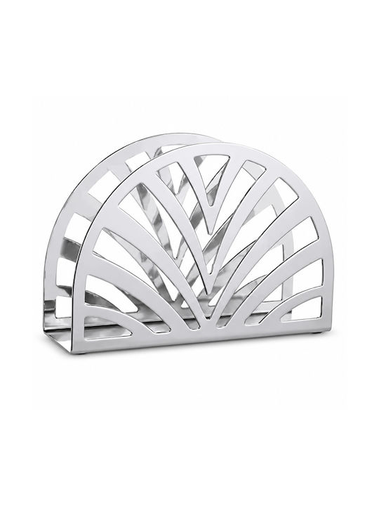 Suport Pentru Șervețele Metalic Argintiu 13x9cm