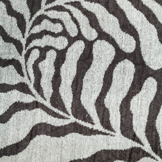 Easy Home Prosop De Plajă Din Bumbac Gri Cu Franjuri 80x160cm