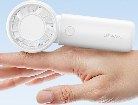Usams Ανεμιστηράκι Κινητού USB / Ρεύματος Ροζ ICE01FS01