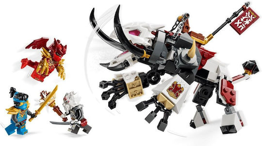 LEGO Ninjago Zilvar и Чудовищният Дракон Grimtak за 7+ Години 232 Бройки