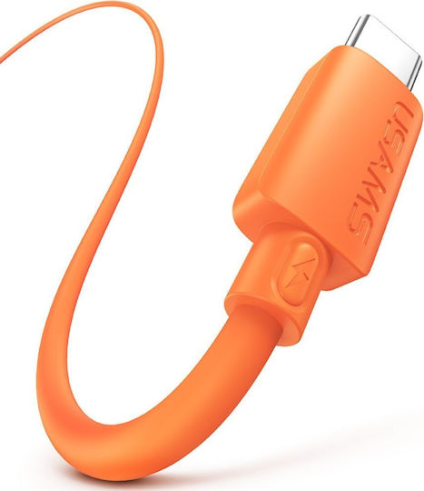 Usams USB 2.0 Cable USB-C Male - USB-A 18W Orange 1m SJ786USB03