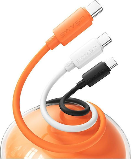 Usams USB 2.0 Kabel USB Typ-C männlich - USB-A 18W Weiß 1m SJ786USB02