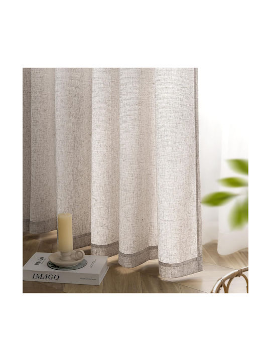 Miulee Set Perdele Fereastra Cu Capse Albe 140x260cm