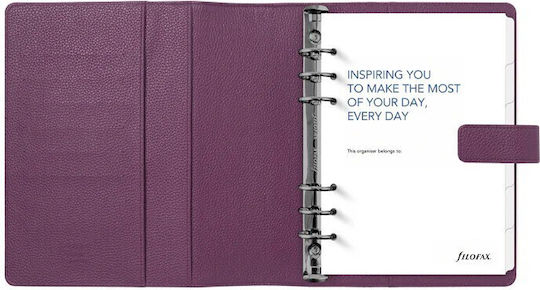 Filofax Ετήσιο Organizer Μωβ Δερμάτινο